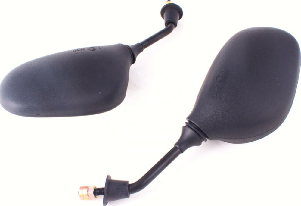 Lenkerspiegel Spiegel Set M8, rechte Seite Linksgewinde mit E-Prüfzeichen