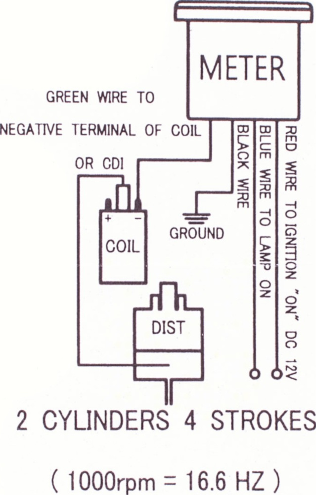 Umdrehungsmesser, Tourenzähler Drehzahlmesser universal D60mm