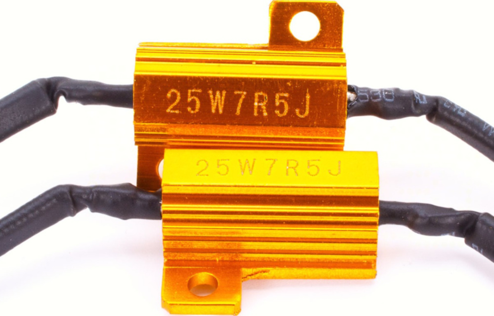 Leistungswiderstand mit Kabel - 7,5 Ohm / 25 W mit Kabel