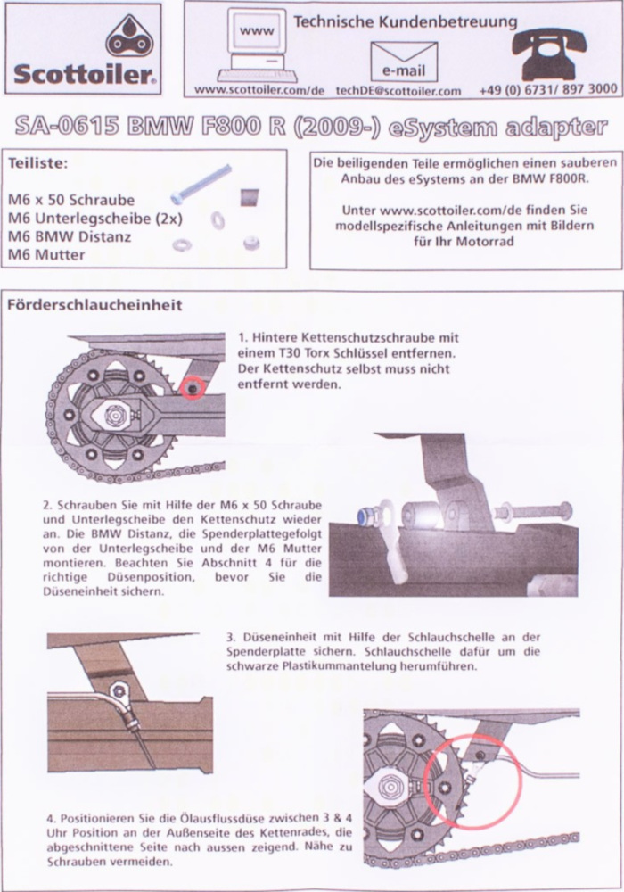 V-System Spezial für BMW F 800 R ab 2017