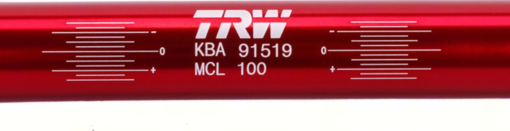 Motorradlenker TRW 750mm / 22mm Lenker Alu rot MCL 101 R/ 100 R