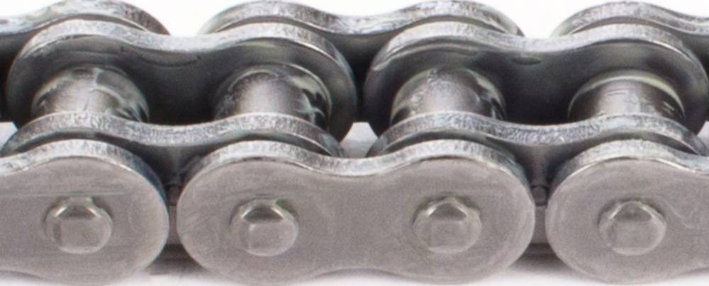 Motorradkette, Antriebskette X-Ring verstärkte Kette VX, 428, 128 Schwarz mit Clipschloss / nutzbar bis 22kW (30PS) / bis 250ccm