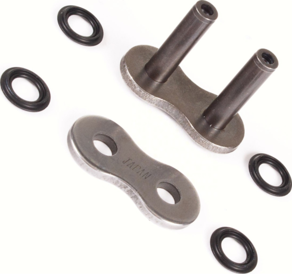 Motorradkette, Antriebskette X-Ring verstärkte Kette VX, 428, 130 Schwarz mit Clipschloss / nutzbar bis 22kW (30PS) / bis 250ccm