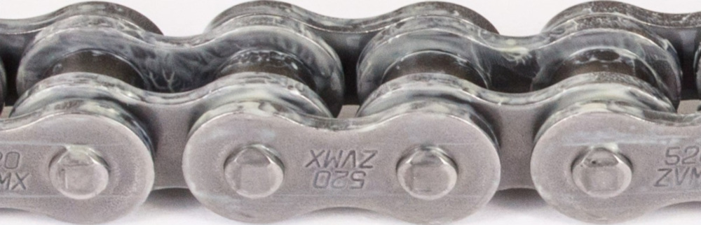 Motorradkette, Antriebskette Kette X-Ring super verstärkt ZVMX Schwarz, 520, 126 mit Hohlnietschloß / empfohlen ab 88kW (120PS) / bis 1000ccm