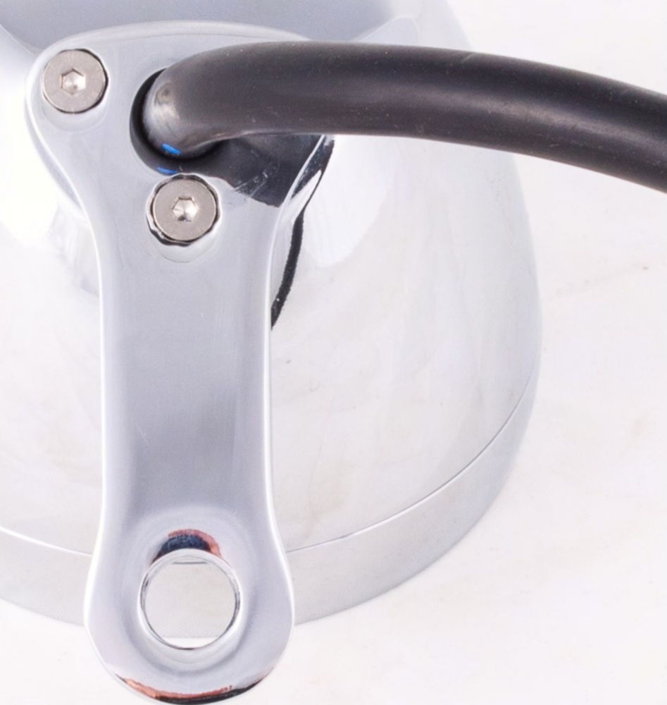 Geschwindigkeitsmesser, Anzeigeeinheit ACE-2853AP - Tachometer und Drehzahlmesser mit Kraftstoffanzeige, Alu-Gehäuse-poliert