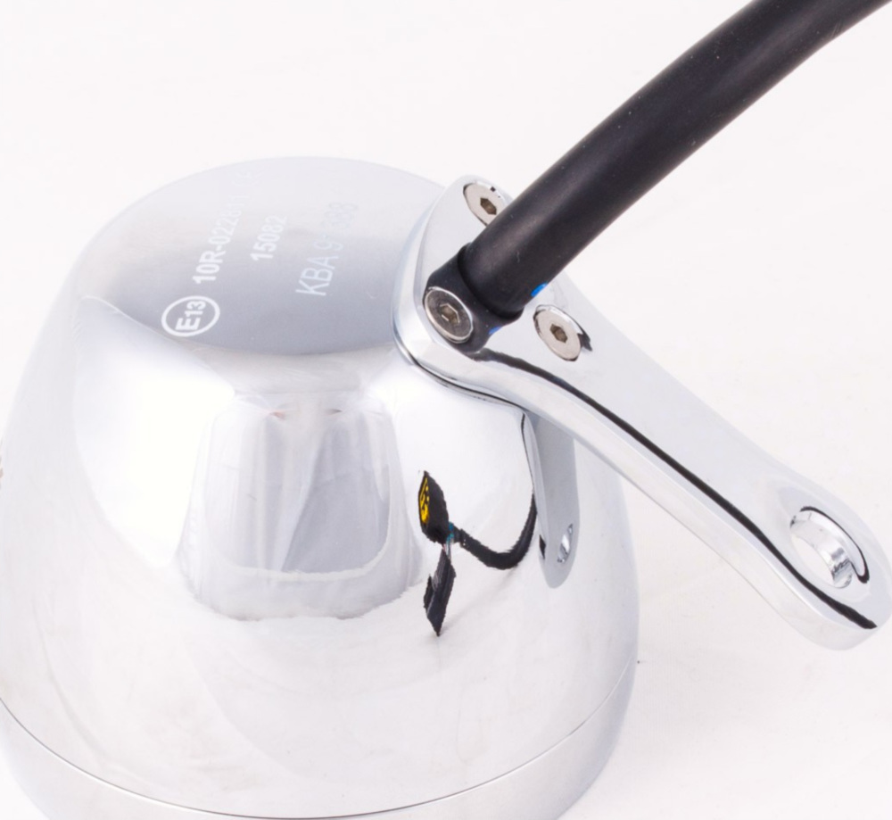 Geschwindigkeitsmesser, Anzeigeeinheit ACE-2853AP - Tachometer und Drehzahlmesser mit Kraftstoffanzeige, Alu-Gehäuse-poliert