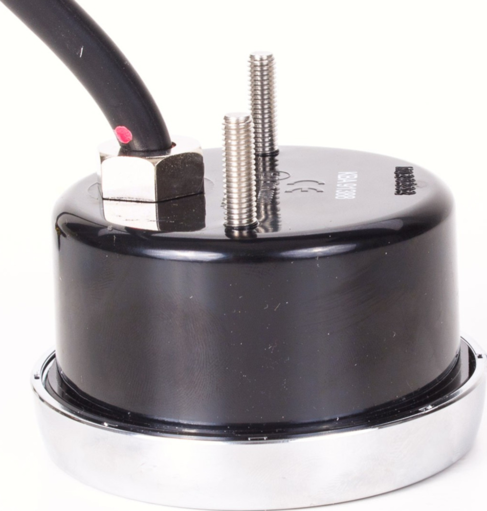 Geschwindigkeitsmesser, Anzeigeeinheit ACE-2853 - Tachometer und Drehzahlmesser mit Kraftstoffanzeige rund chrom