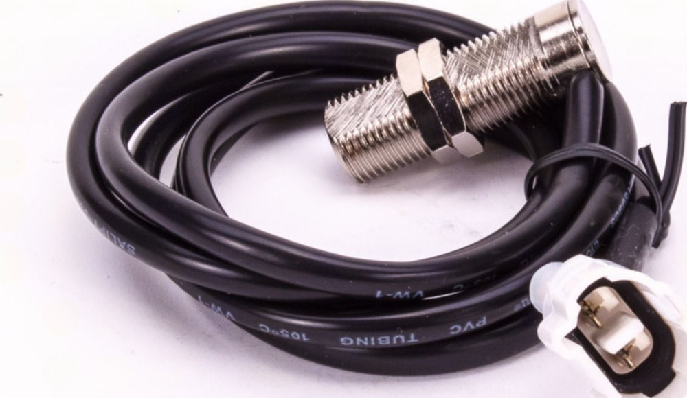 Geschwindigkeitsmesser, Anzeigeeinheit ACE-2866AS Tachometer und Drehzahlmesser Alu-Schwarz