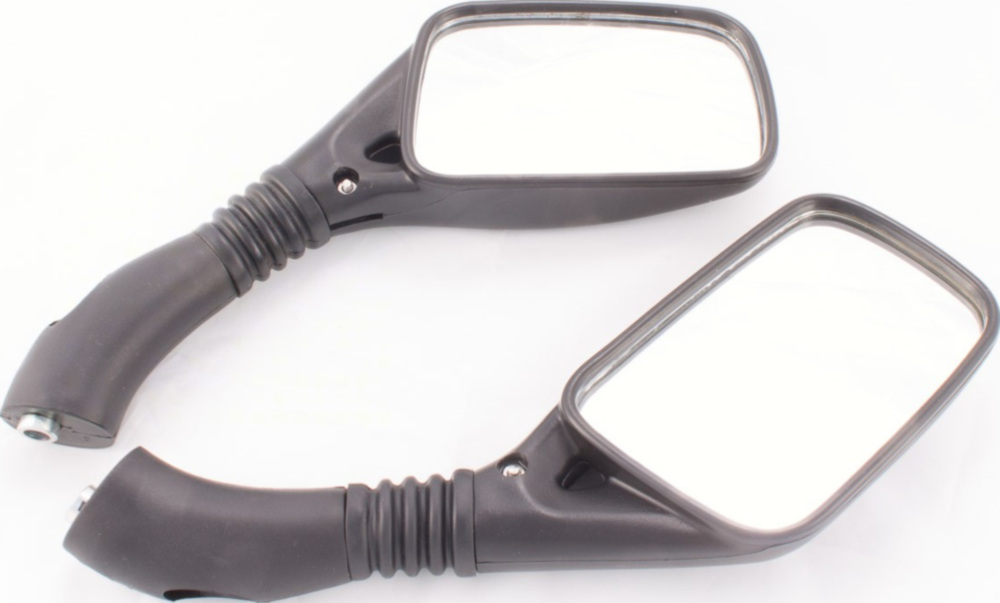 Lenkerspiegel Spiegel schwarz Links- und Rechtsgewinde (Paar)