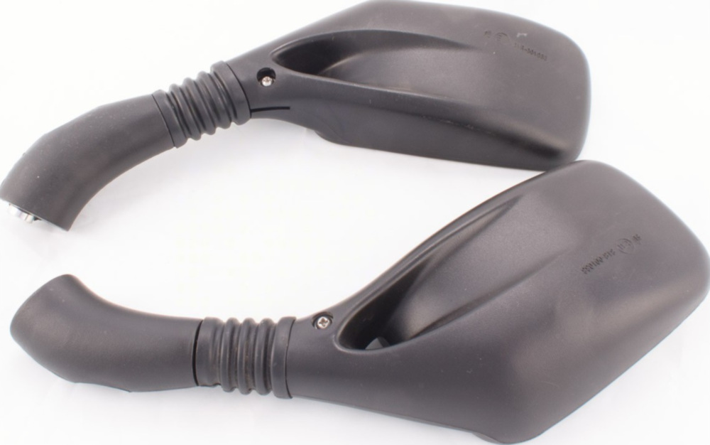 Lenkerspiegel Spiegel schwarz Links- und Rechtsgewinde (Paar)