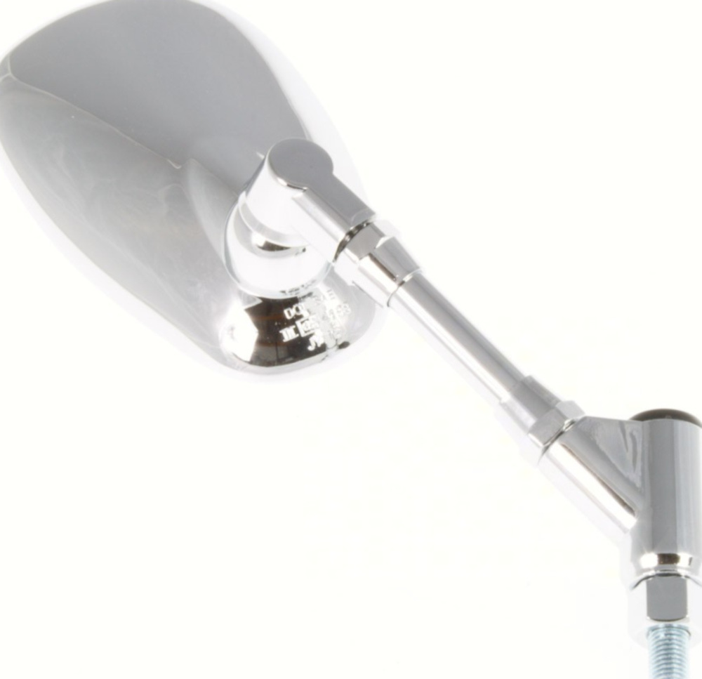 Lenkerspiegel Spiegel links chrom M10 Linksgewinde (einzeln)