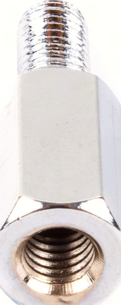 Lenkerspiegel Spiegeladapter 8 mm Aussengewinde linksgew./ 8 mm Innengewinde (Spiegel) linksgew. Chrom