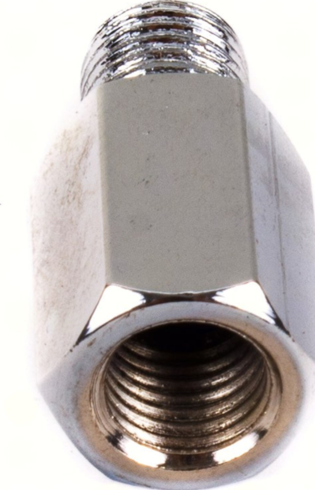 Lenkerspiegel Spiegeladapter 10 mm Aussengewinde linksgew./ 10 mm Innengewinde (Spiegel) rechtsgew. Chrom