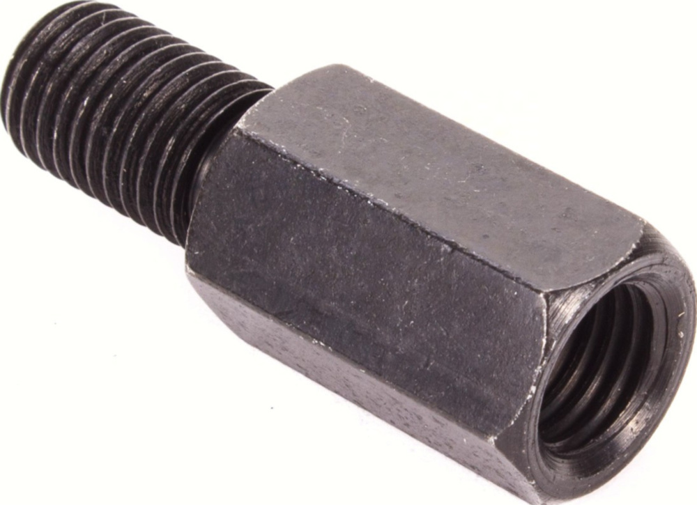 Lenkerspiegel Spiegeladapter 10mm Aussengewinde linksgew./ 10 mm Innengewinde (Spiegel) linksgew. Schwarz