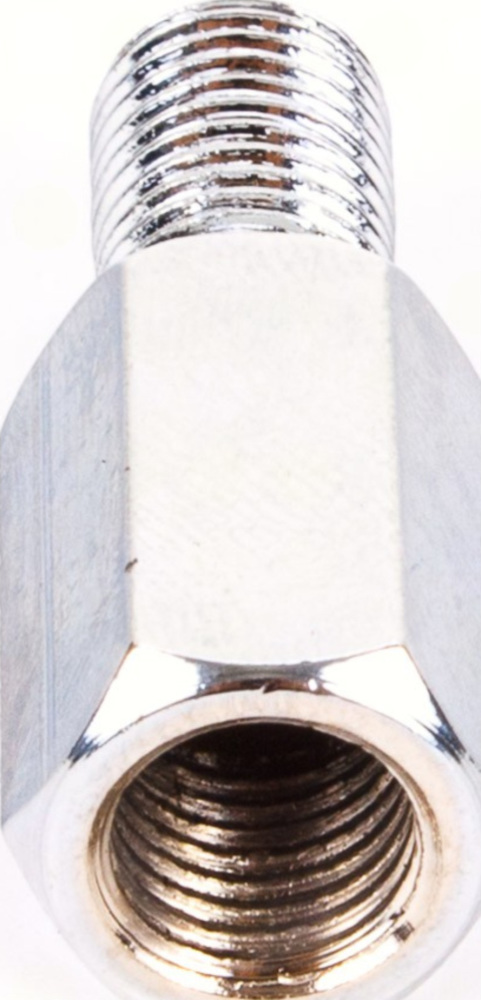 Lenkerspiegel Spiegeladapter 10 mm Aussengewinde linksgew./ 10 mm Innengewinde (Spiegel) linksgew. Chrom