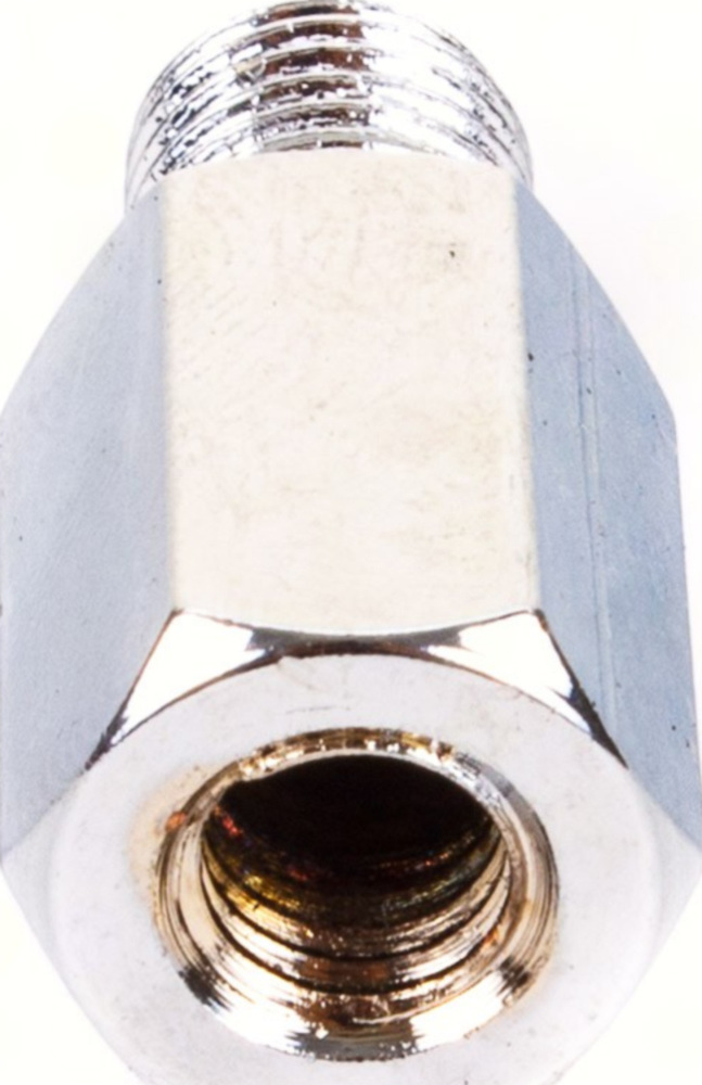 Lenkerspiegel Spiegeladapter 10mm Aussengewinde(Steigung 125) / 8mm Innengewinde (Spiegel) chrom Rechtssgewinde