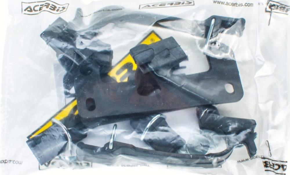 Enduro Lampenmaske mit Scheinwerfer schwarz ECE