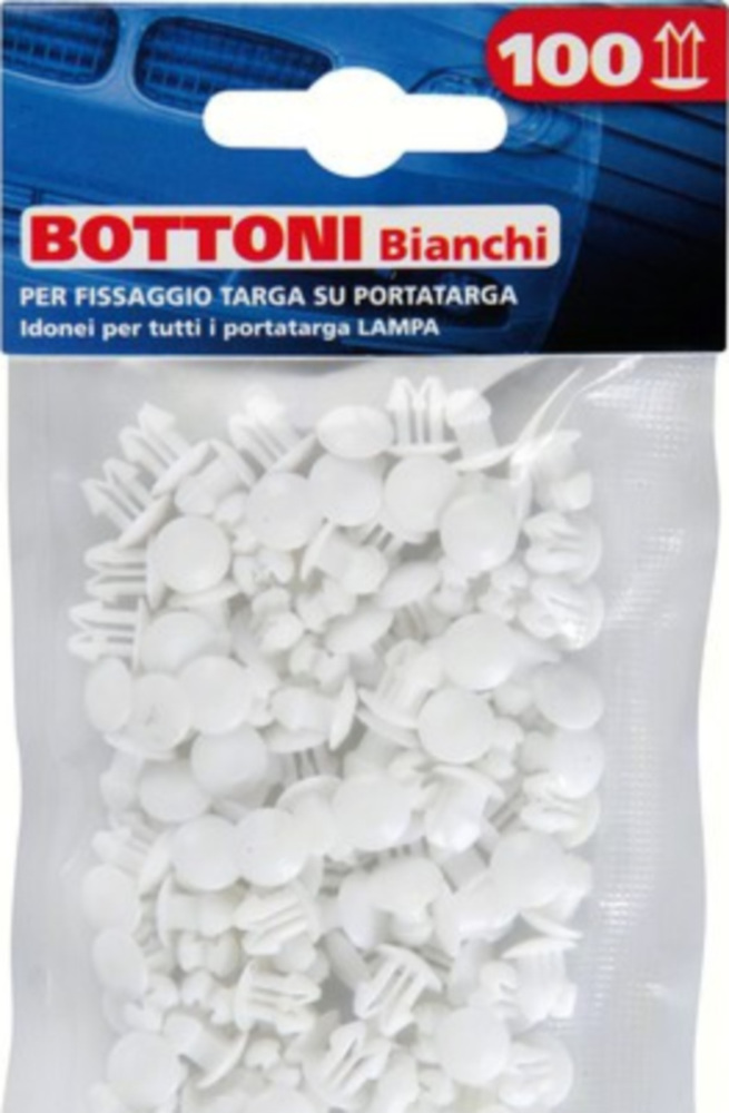 Set 100 Nummernschildknöpfe