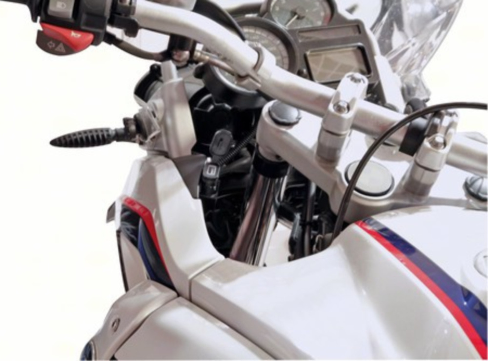 USB für Motorradlenker mit Schraubbefestigung und DIN-Stecker, 2400MA