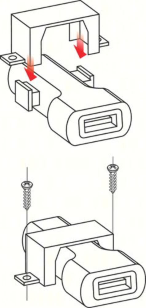 USB-FIX USB-Ladegerät 2400MA Universale Schnellladung 12/24V+ Befestigungsunterteil