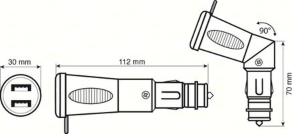 Nachladegerät 2 USB-Ports