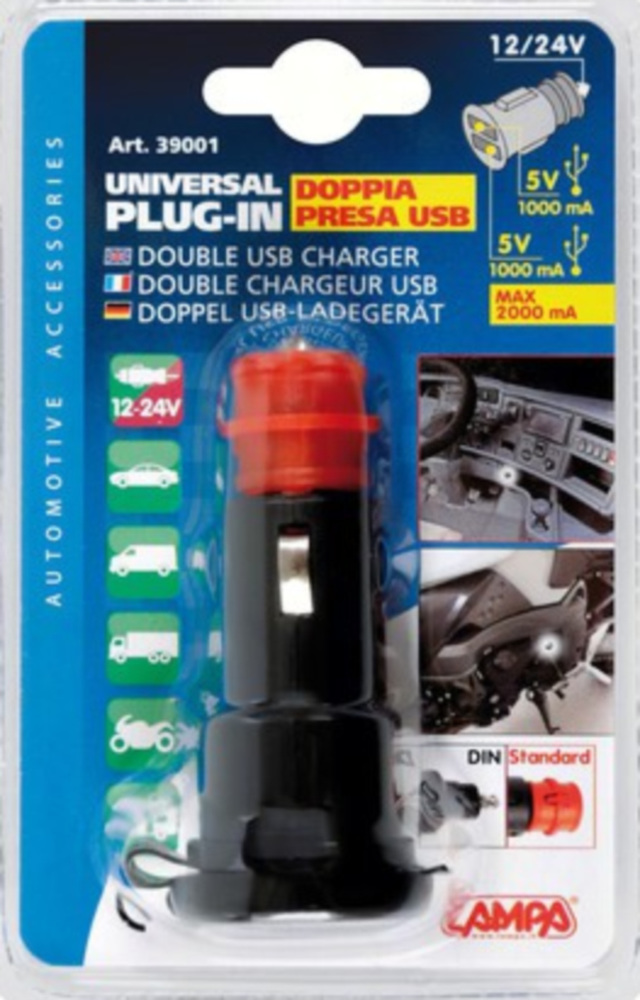 Nachladegerät 2 USB-Ports L39001