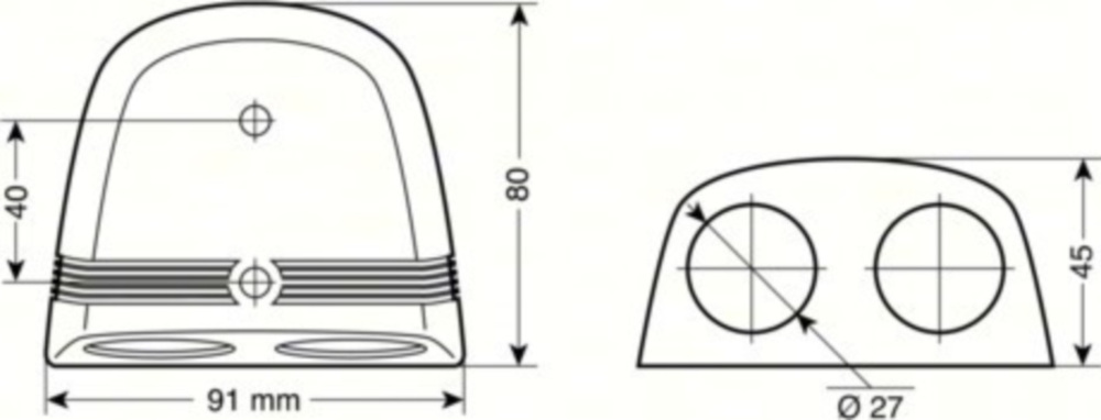 Doppeltes Buchsengehäuse