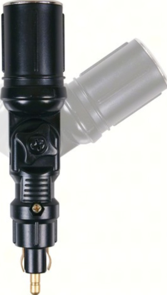 Stromanschluss mit Gelenk 120°, 12/24V