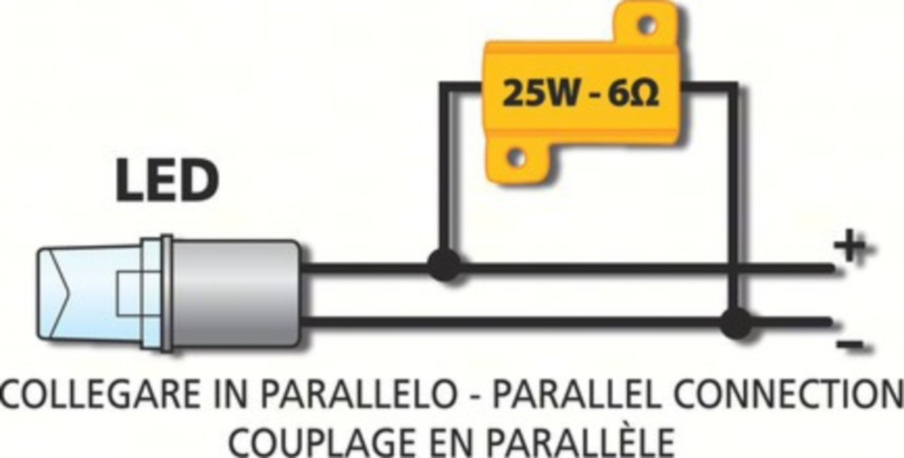 Widerstand, 12V - 6 OHM - 25 W