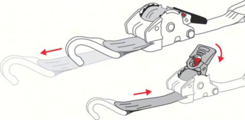 Spanngurt-Zugratsche 2,5x300cm bis 600Kg