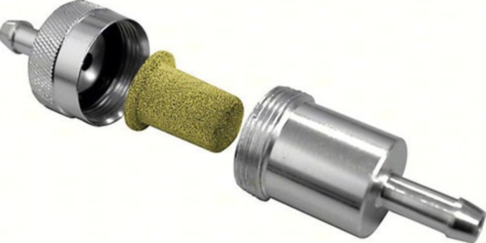 Power - Aluminium Racing Benzinfilter 8mm mit Micometalinnenfilter