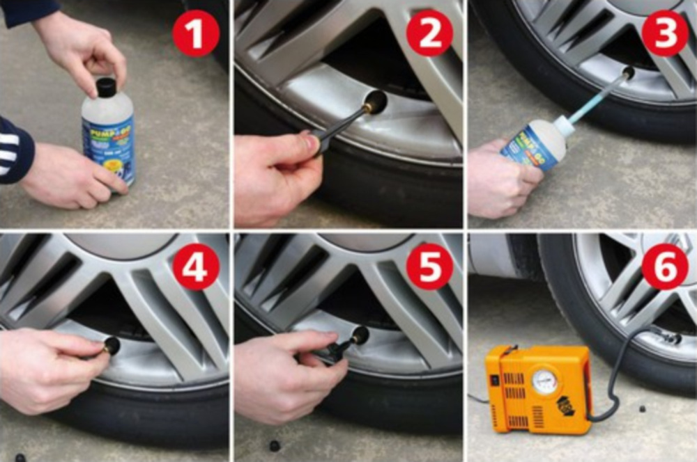 Pump & Go, Reifenreparaturkit