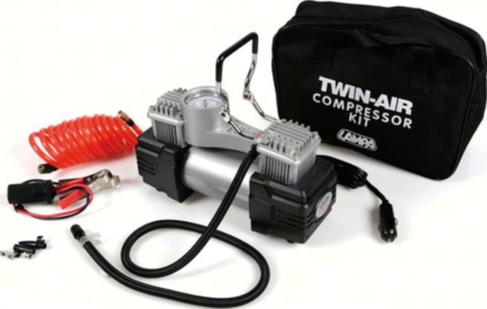 Twin-Air Kit, Zweizylinderkompressor, 12V - 200W