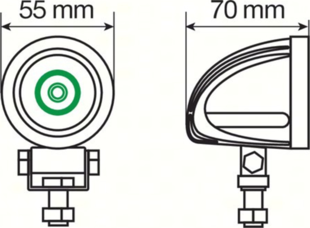 WL-8 Cree-LED Zusatzscheinwerfer 6000K - nicht STVZO zugelassen