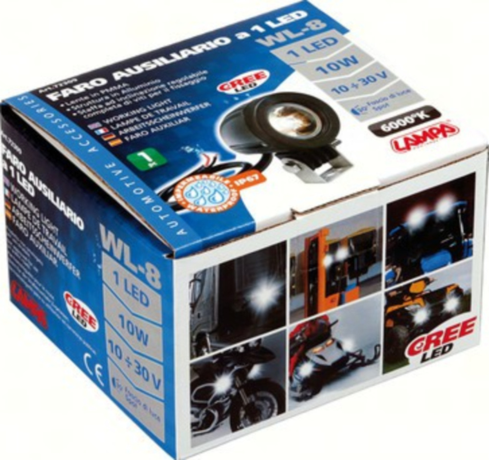 WL-8 Cree-LED Zusatzscheinwerfer 6000K - nicht STVZO zugelassen