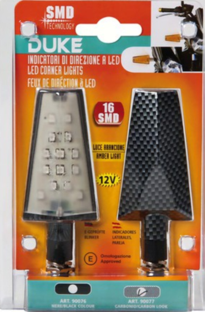 Duke 12V LED-Blinker Set (16 x SMD) Carbon Design