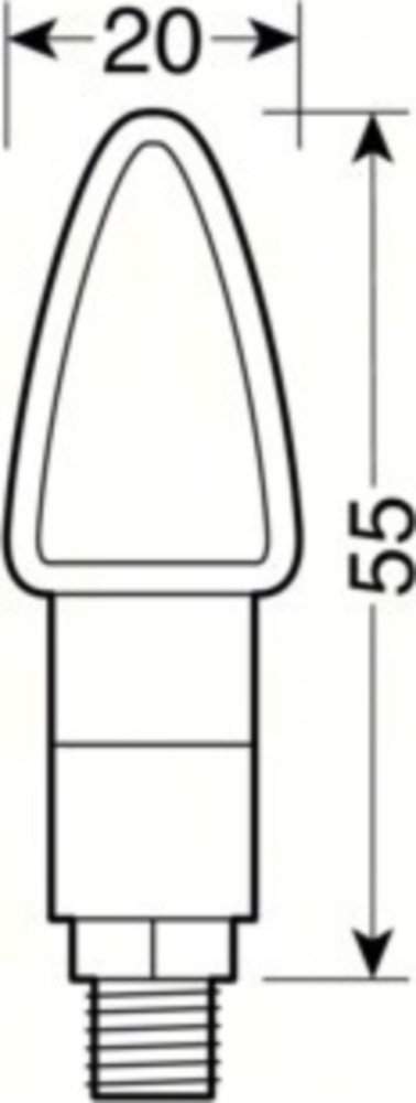 Atom LED Miniblinker Set 12V - Carbon Design - E-Geprüft