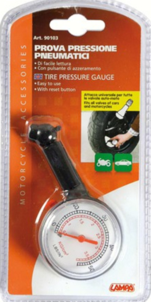 Reifendruckmesser Motorräder, aus Kunststoff