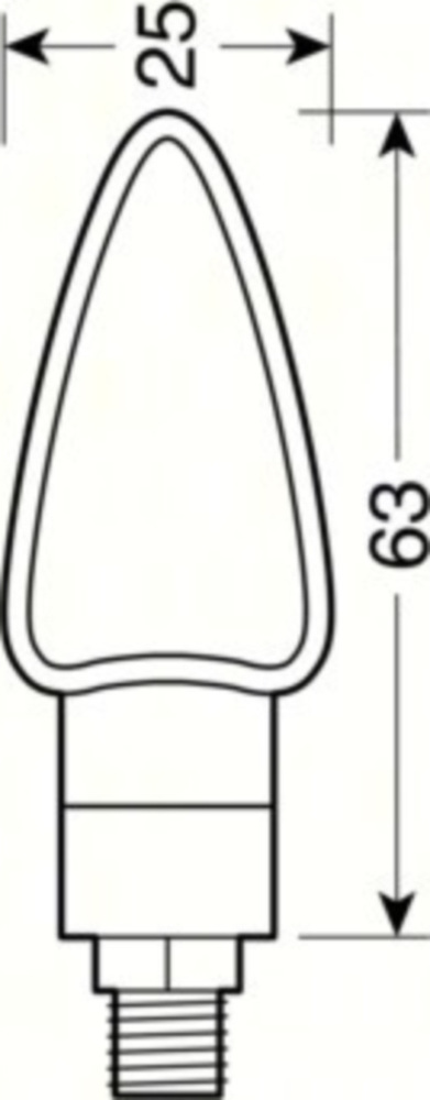 Arrow-2, LED-Blinker - 12V schwarz