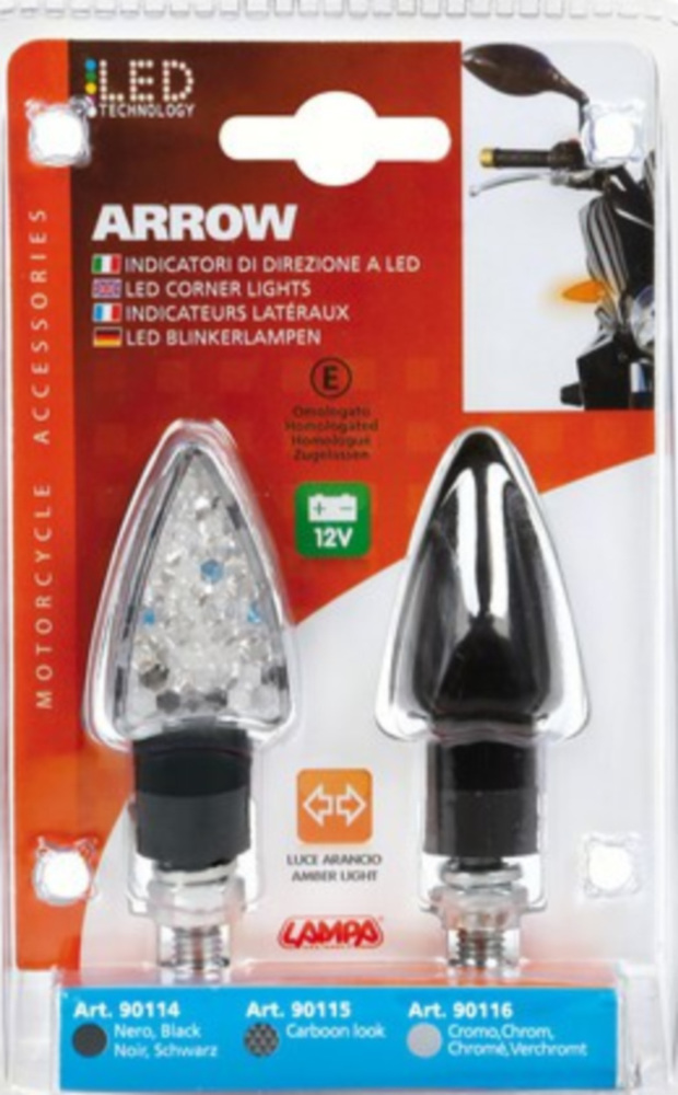 Arrow-2, LED-Blinker - 12V schwarz