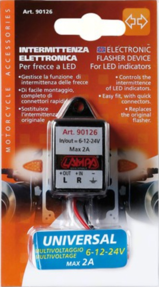 Elektronische Blinkrelais für LED Blinker 6/12/24V