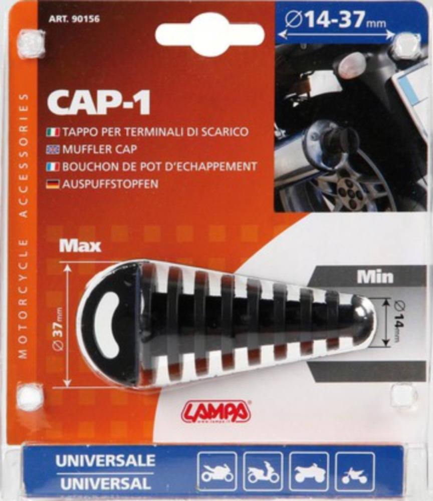 CAP-1 , Kappe für Auspuffendrohr - Ø 14÷37 mm