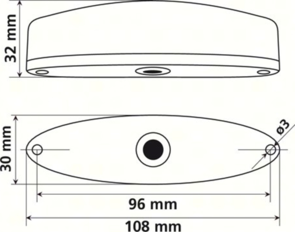 Porster, LED-Rücklicht - 12V