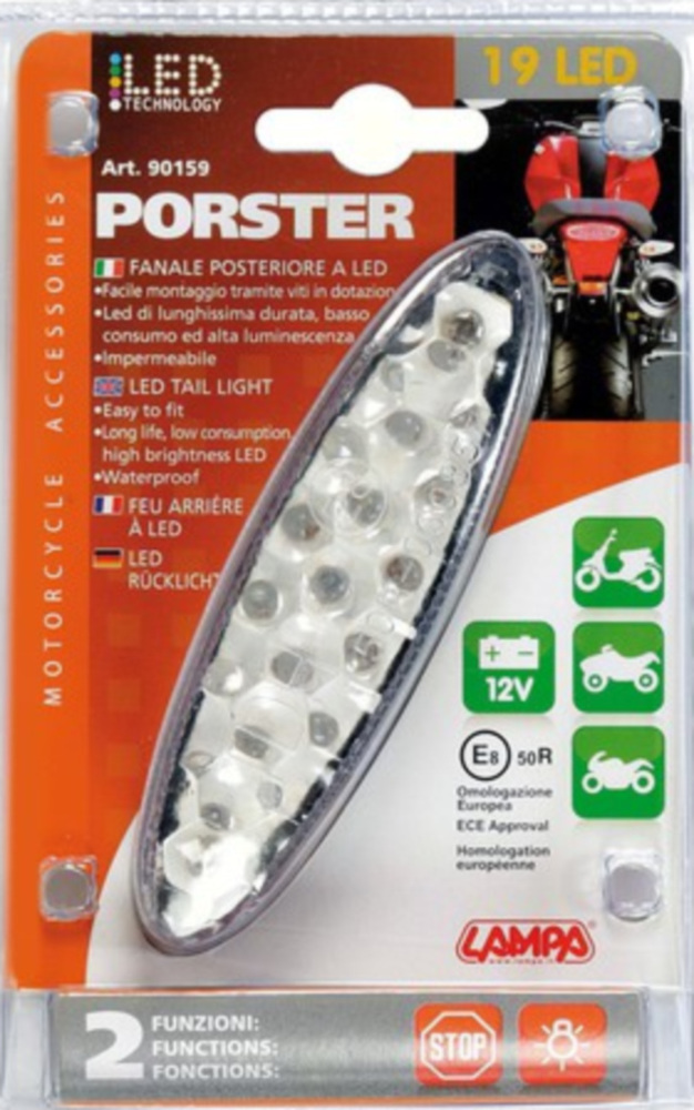 Porster, LED-Rücklicht - 12V