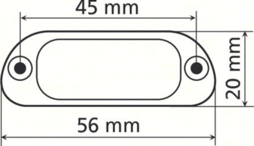 LED Lite Nummernschildbeleuchtung mit 4 LEDs Weisslicht E-gebprüft
