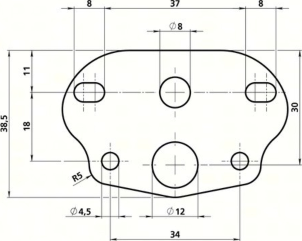 Halterung Nummernschildbeleuchtung für Mofas