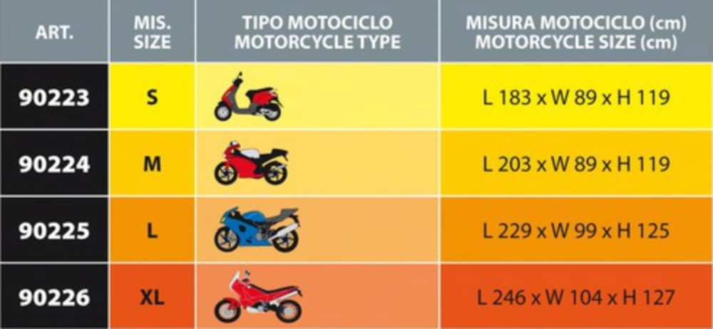 OPTIMA Motorradabdeckung Gr. M