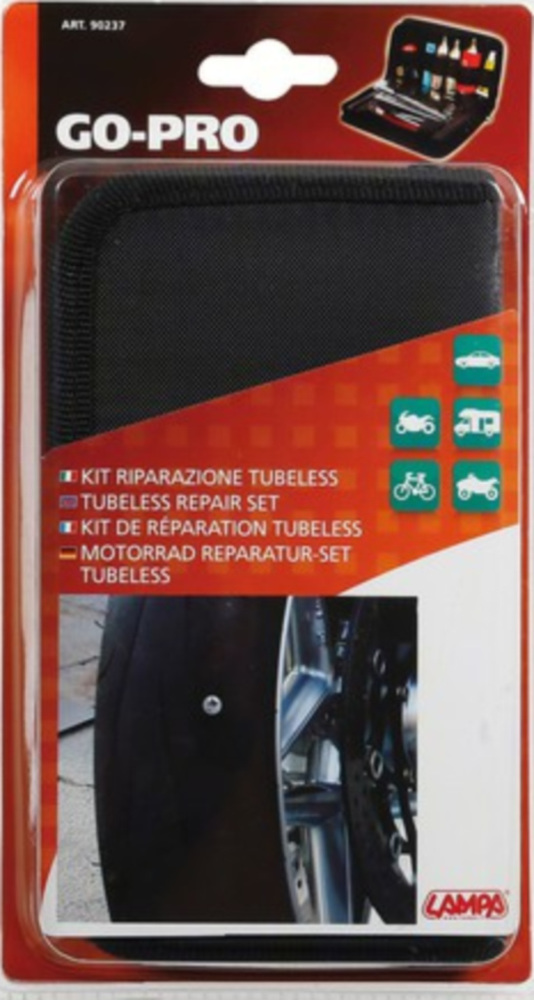 Go-Pro, Reparaturkit für schlauchlose Reifen