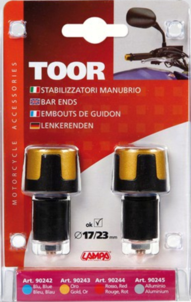 Toor Lenkergewichte 17/23 mm, gold farbig