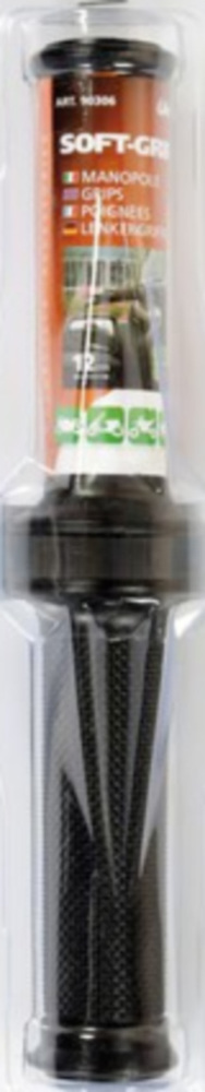 Lenkergriffe Soft Grip, schwarz ( 120 mm lang -Li.:22mm/Re.:25 mm )